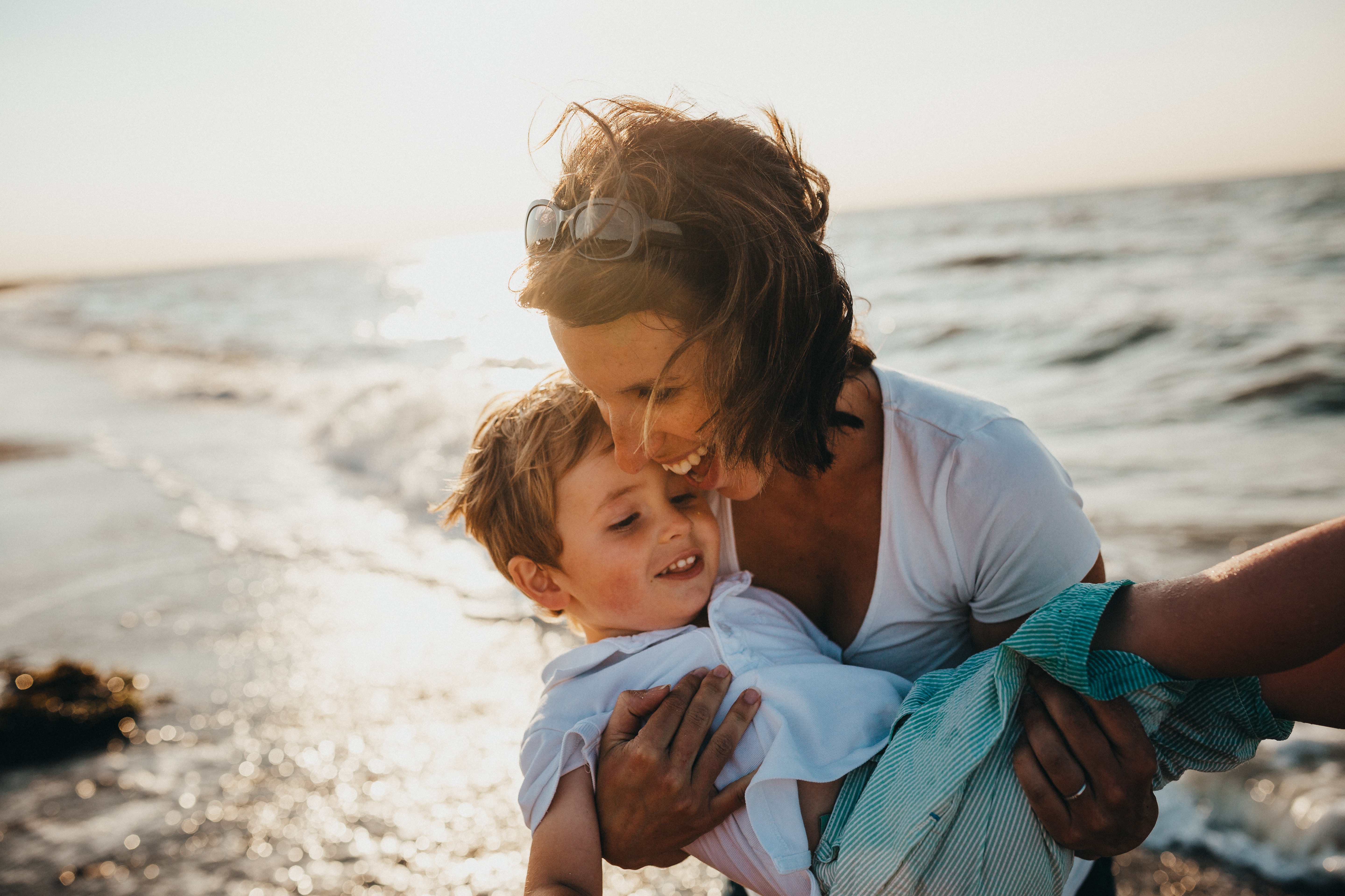 mother and child beside body of water Cognitive Behavioral Therapy